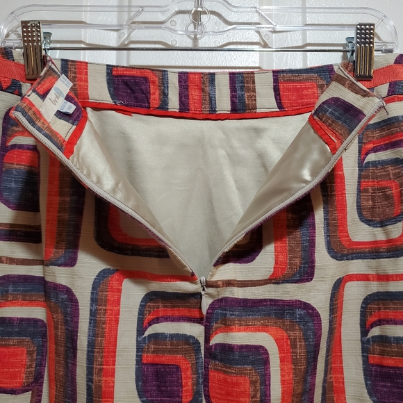 Boden Modern Geometric Retro Pencil Skirt Size 8 - Picture 8 of 14